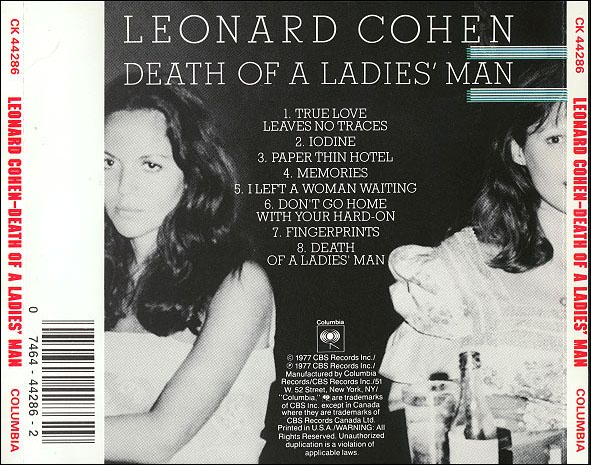 Leonard Cohen - Death Of A Ladies Man - Death Of A Ladies Man-Back.jpg